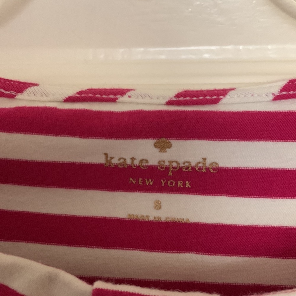 Kate Spade Wheaton Bow top,fuchsia pink/white stripe - Picture 4 of 4